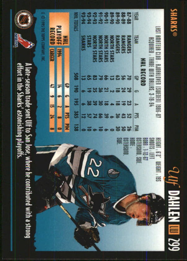 1994-95 Topps Premier Hockey (Pick Card From List 251-499) C142 2-21 - Picture 81 of 381