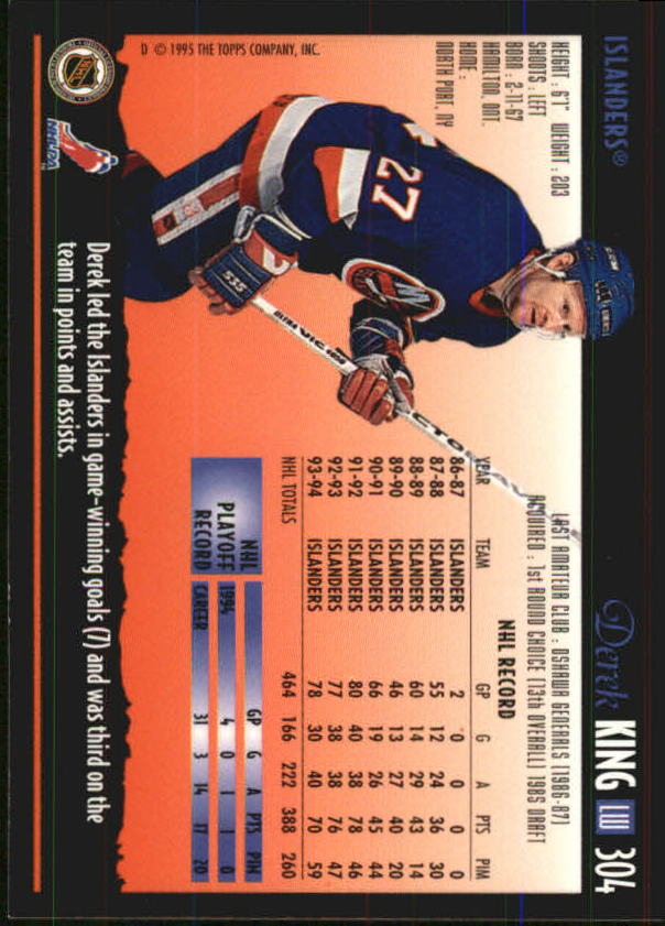 1994-95 Topps Premier Hockey (Pick Card From List 251-499) C142 2-21 - Picture 89 of 381