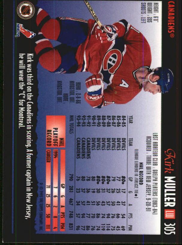 1994-95 Topps Premier Hockey (Pick Card From List 251-499) C142 2-21 - Picture 91 of 381