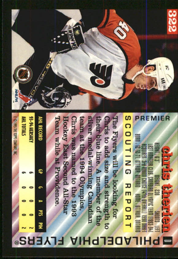 1994-95 Topps Premier Hockey (Pick Card From List 251-499) C142 2-21 - Picture 111 of 381