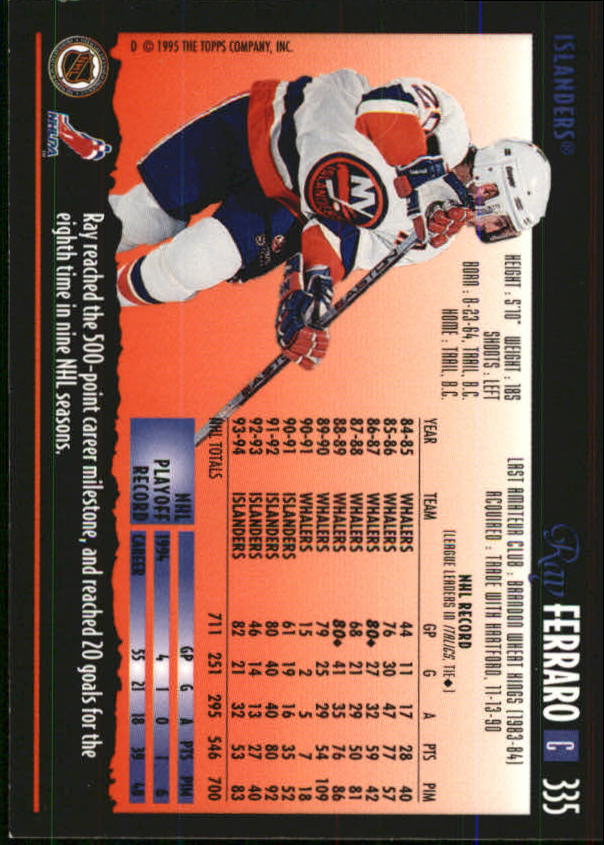 1994-95 Topps Premier Hockey (Pick Card From List 251-499) C142 2-21 - Picture 129 of 381