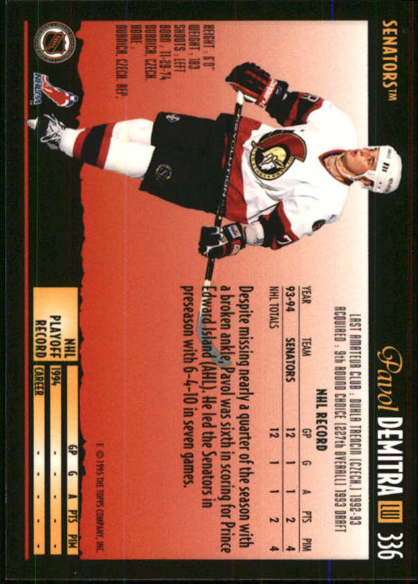 1994-95 Topps Premier Hockey (Pick Card From List 251-499) C142 2-21 - Picture 131 of 381