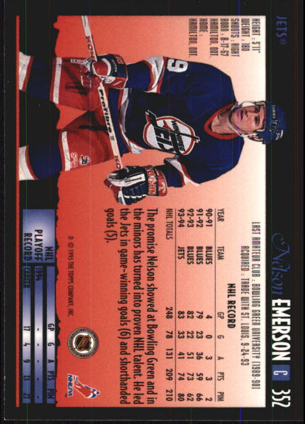 1994-95 Topps Premier Hockey (Pick Card From List 251-499) C142 2-21 - Picture 157 of 381