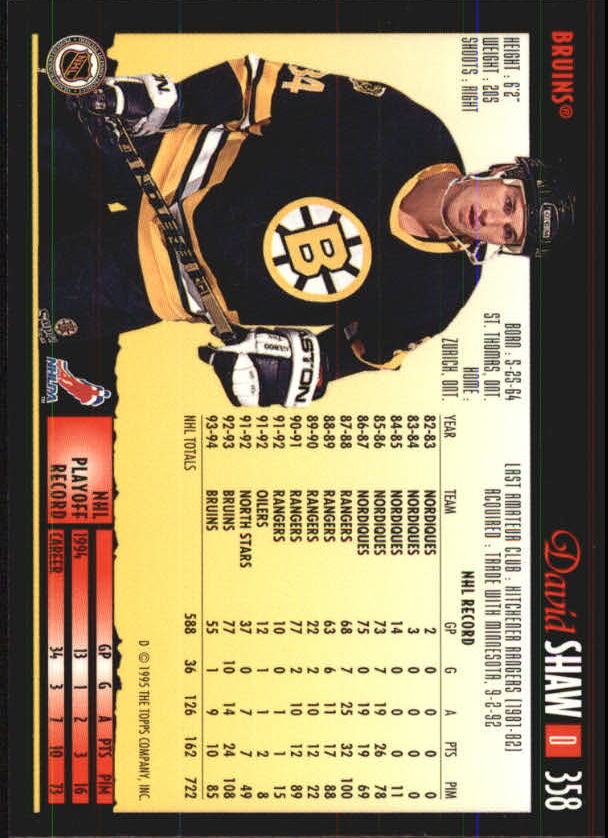 1994-95 Topps Premier Hockey (Pick Card From List 251-499) C142 2-21 - Picture 165 of 381