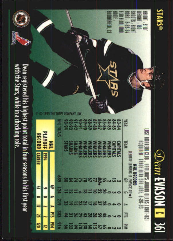 1994-95 Topps Premier Hockey (Pick Card From List 251-499) C142 2-21 - Picture 169 of 381