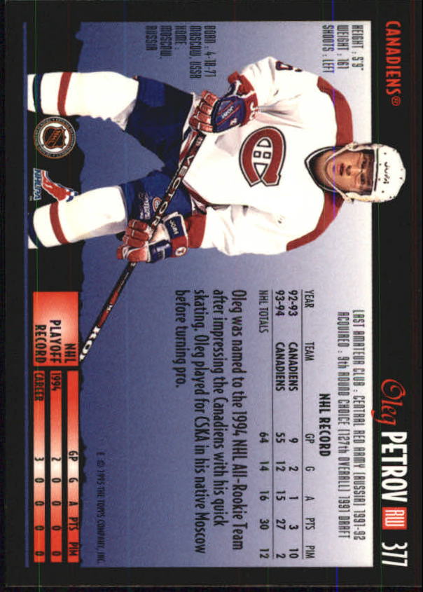 1994-95 Topps Premier Hockey (Pick Card From List 251-499) C142 2-21 - Picture 193 of 381