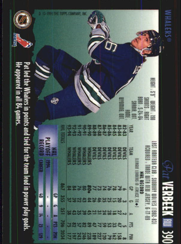 1994-95 Topps Premier Hockey (Pick Card From List 251-499) C142 2-21 - Picture 211 of 381