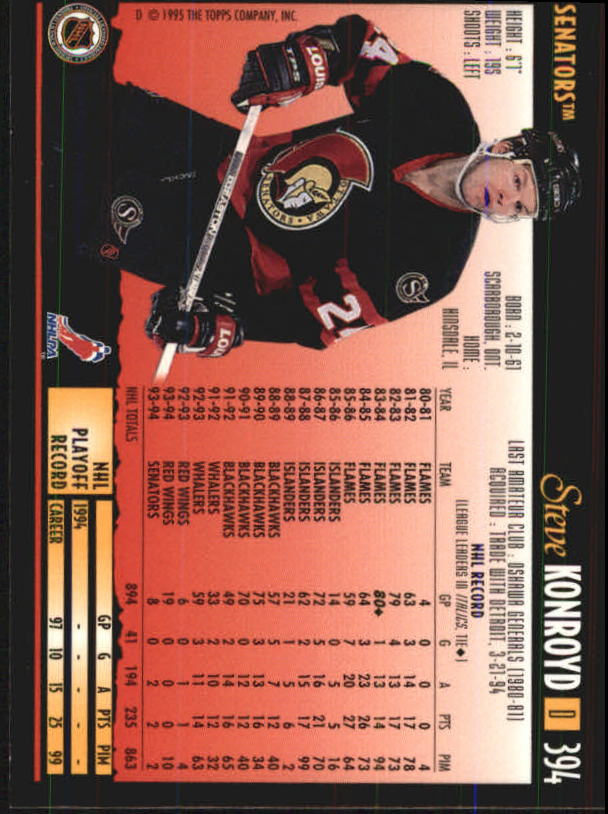 1994-95 Topps Premier Hockey (Pick Card From List 251-499) C142 2-21 - Picture 219 of 381