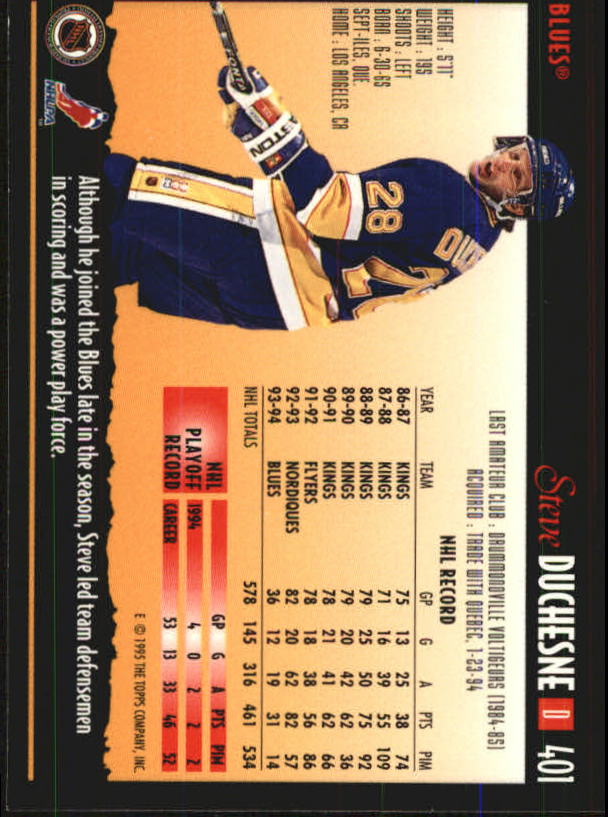 1994-95 Topps Premier Hockey (Pick Card From List 251-499) C142 2-21 - Picture 227 of 381