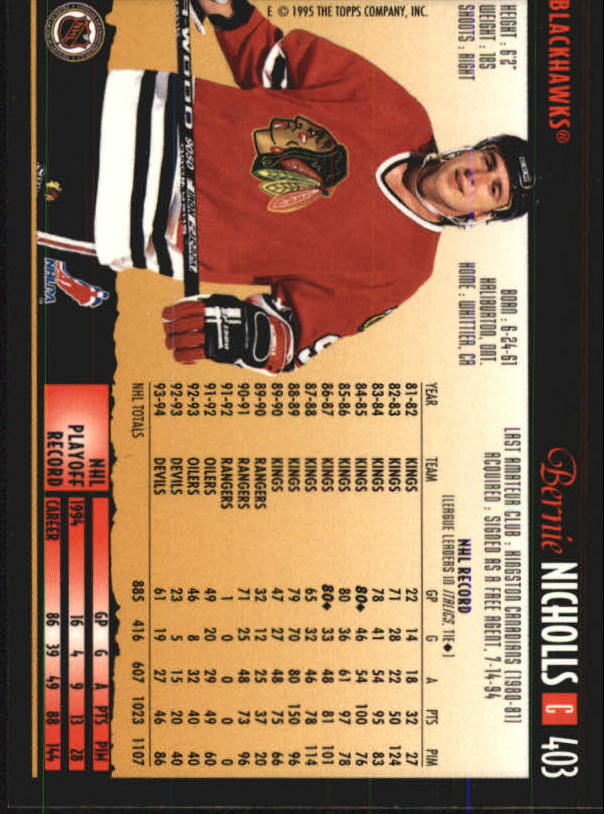 1994-95 Topps Premier Hockey (Pick Card From List 251-499) C142 2-21 - Picture 231 of 381