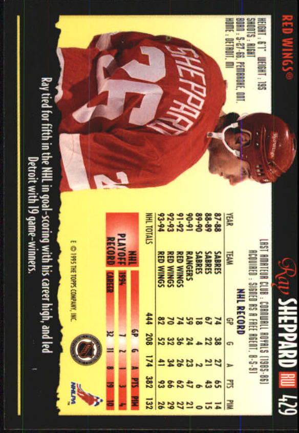 1994-95 Topps Premier Hockey (Pick Card From List 251-499) C142 2-21 - Picture 269 of 381