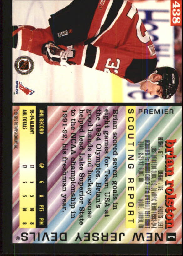 1994-95 Topps Premier Hockey (Pick Card From List 251-499) C142 2-21 - Picture 281 of 381