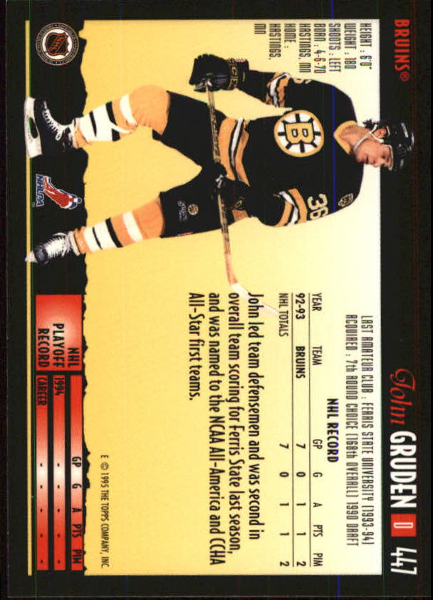 1994-95 Topps Premier Hockey (Pick Card From List 251-499) C142 2-21 - Picture 297 of 381