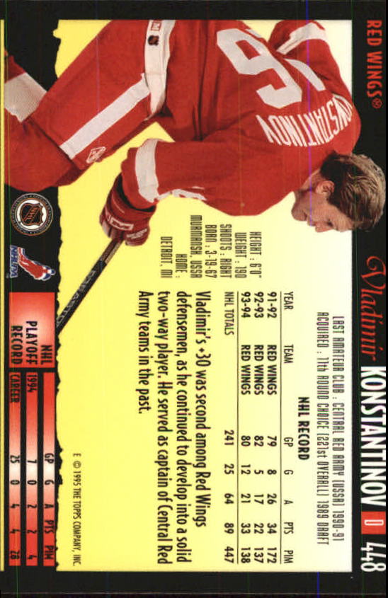 1994-95 Topps Premier Hockey (Pick Card From List 251-499) C142 2-21 - Picture 299 of 381