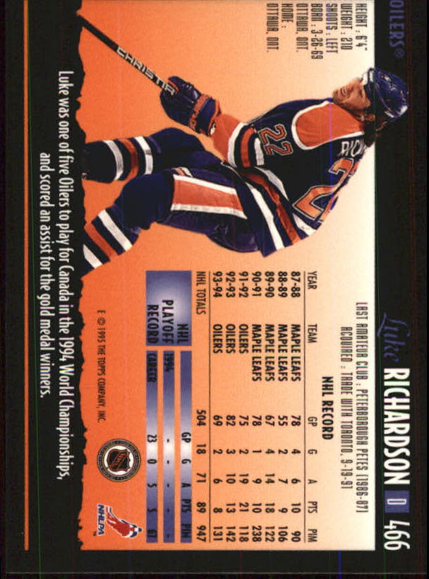 1994-95 Topps Premier Hockey (Pick Card From List 251-499) C142 2-21 - Picture 327 of 381