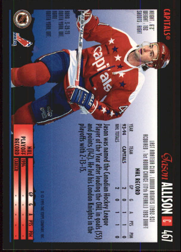 1994-95 Topps Premier Hockey (Pick Card From List 251-499) C142 2-21 - Picture 329 of 381