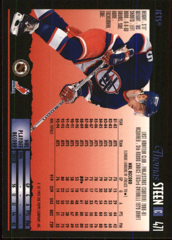 1994-95 Topps Premier Hockey (Pick Card From List 251-499) C142 2-21 - Picture 335 of 381