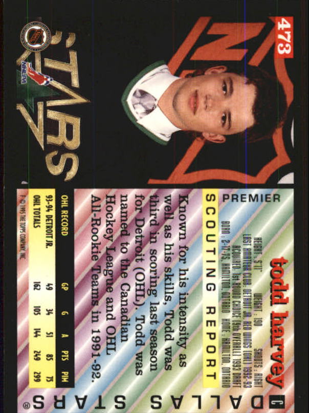 1994-95 Topps Premier Hockey (Pick Card From List 251-499) C142 2-21 - Picture 339 of 381