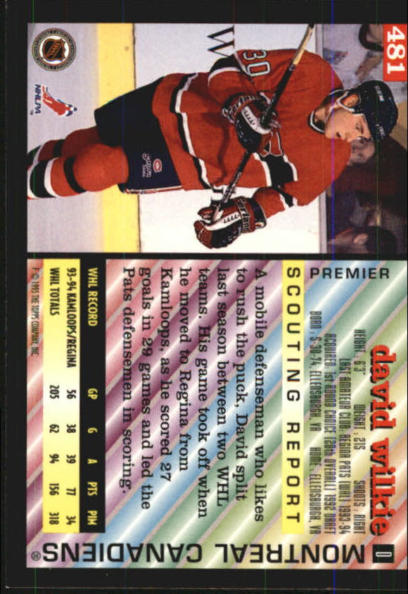 1994-95 Topps Premier Hockey (Pick Card From List 251-499) C142 2-21 - Picture 351 of 381
