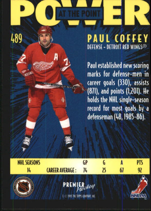 1994-95 Topps Premier Hockey (Pick Card From List 251-499) C142 2-21 - Picture 365 of 381