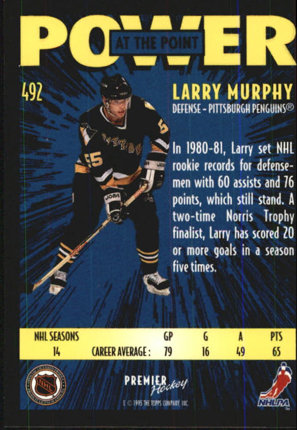 1994-95 Topps Premier Hockey (Pick Card From List 251-499) C142 2-21 - Picture 371 of 381