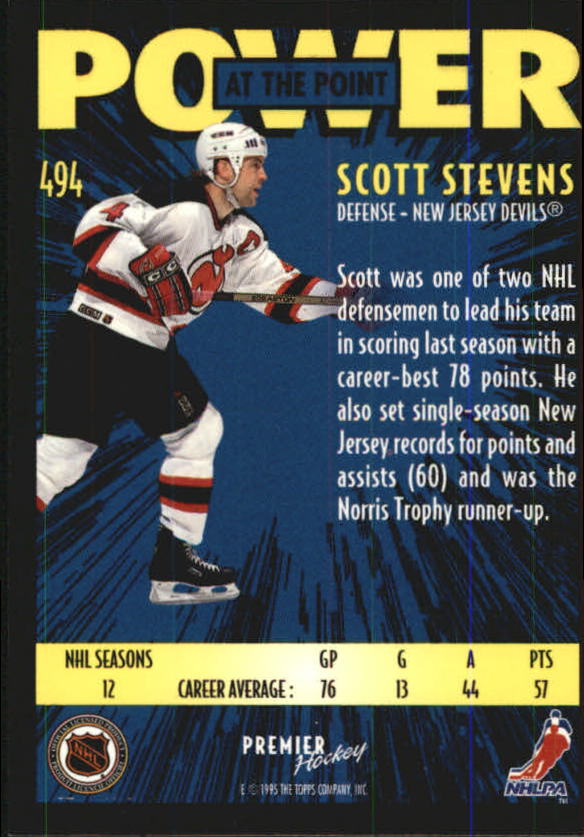 1994-95 Topps Premier Hockey (Pick Card From List 251-499) C142 2-21 - Picture 375 of 381