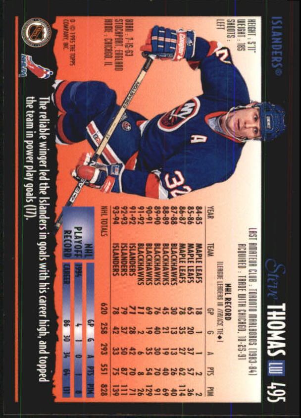 1994-95 Topps Premier Hockey (Pick Card From List 251-499) C142 2-21 - Picture 377 of 381