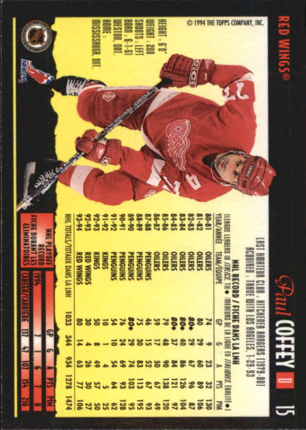 1994-95 O-Pee-Chee Premier - #216 Craig Muni