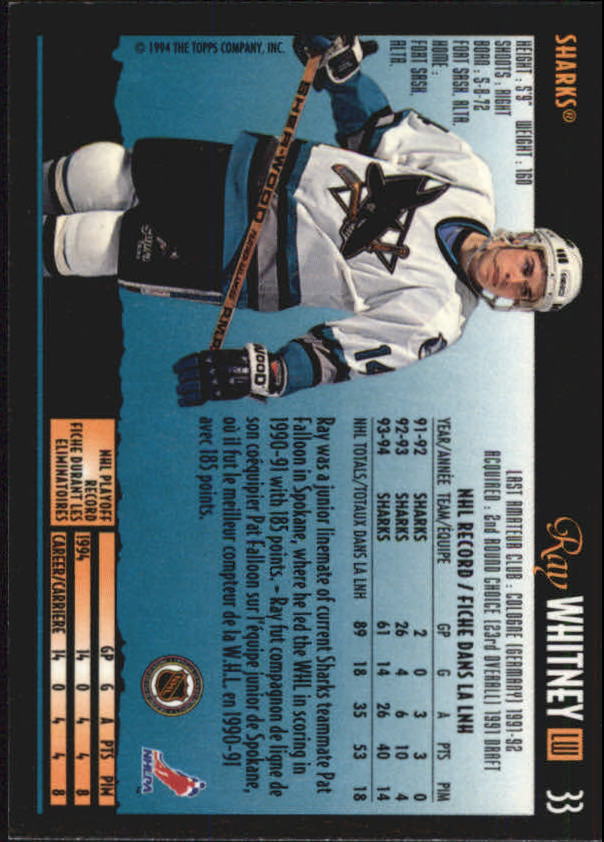 1994-95 O-Pee-Chee Premier - #216 Craig Muni