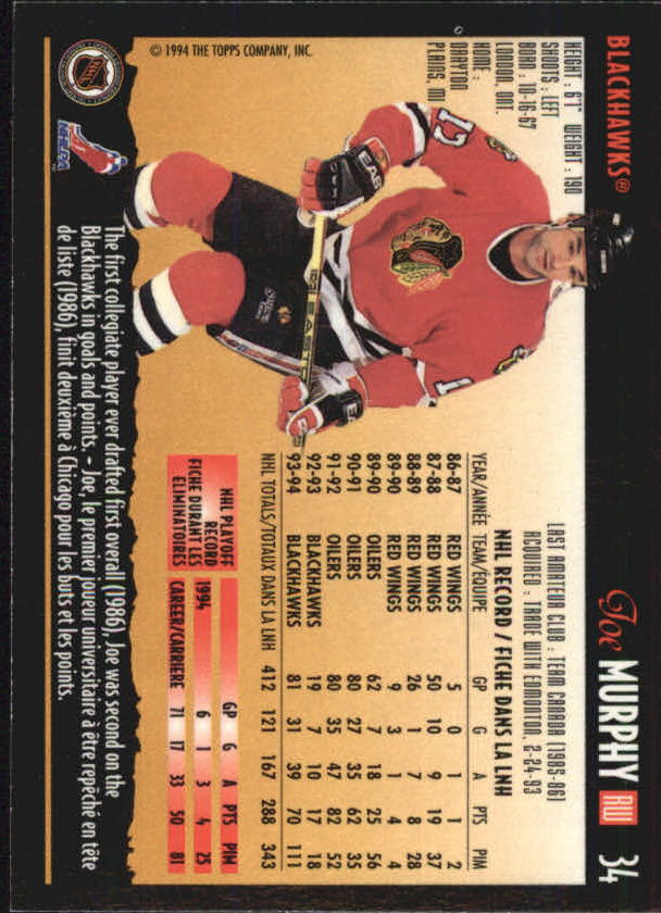 1994-95 O-Pee-Chee Premier - #216 Craig Muni