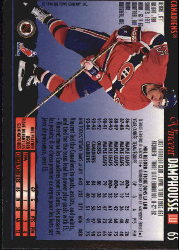 1994-95 O-Pee-Chee Premier - #216 Craig Muni