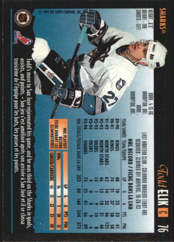 1994-95 O-Pee-Chee Premier - #216 Craig Muni