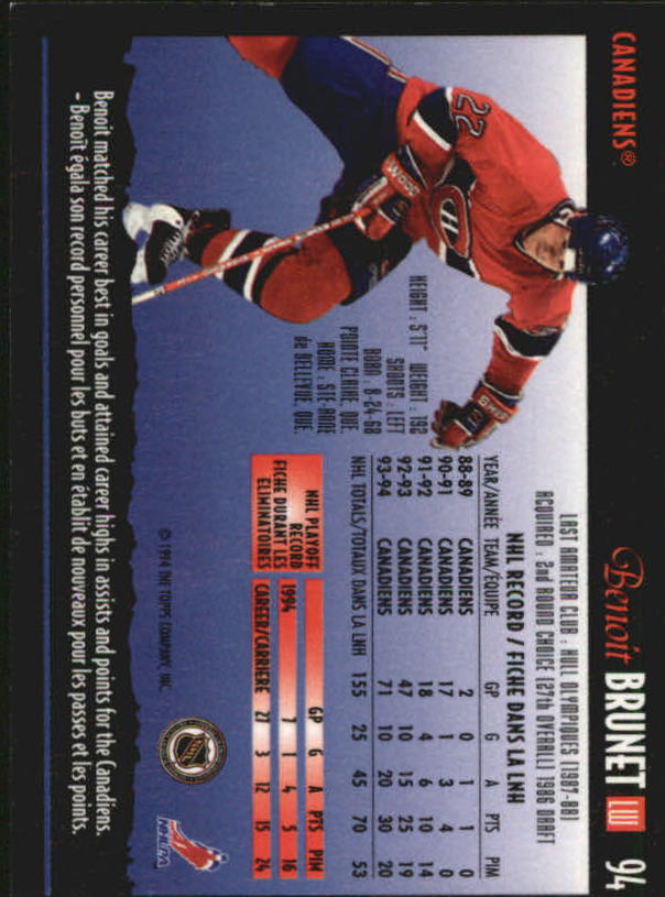 1994-95 O-Pee-Chee Premier - #216 Craig Muni