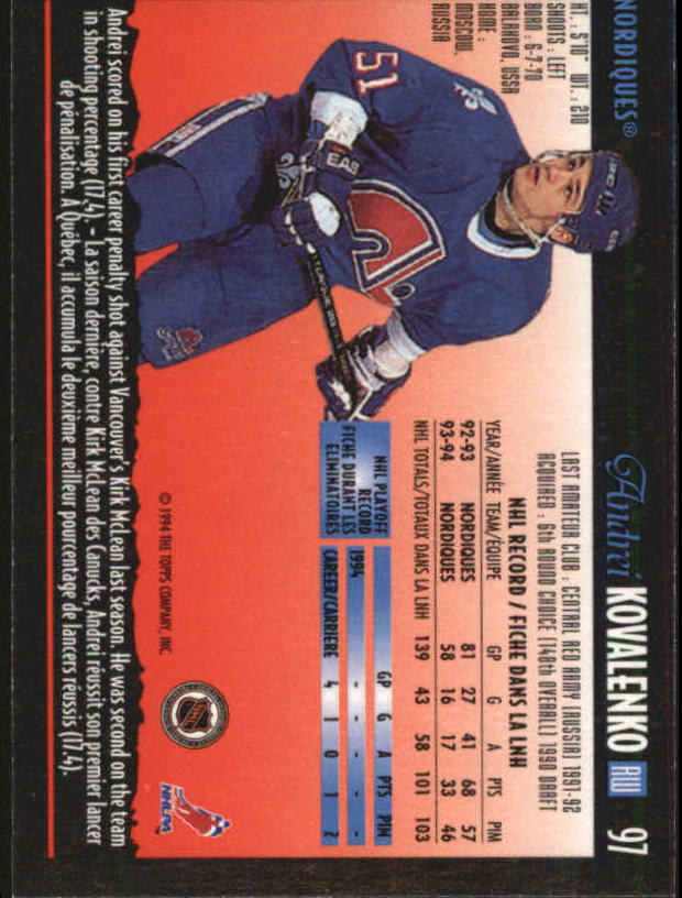 1994-95 O-Pee-Chee Premier - #216 Craig Muni