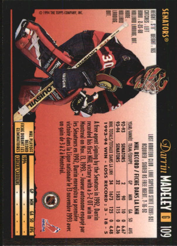 1994-95 O-Pee-Chee Premier - #216 Craig Muni