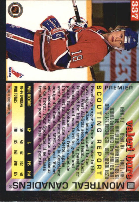 1994-95 O-Pee-Chee Premier - #496 Jimmy Waite