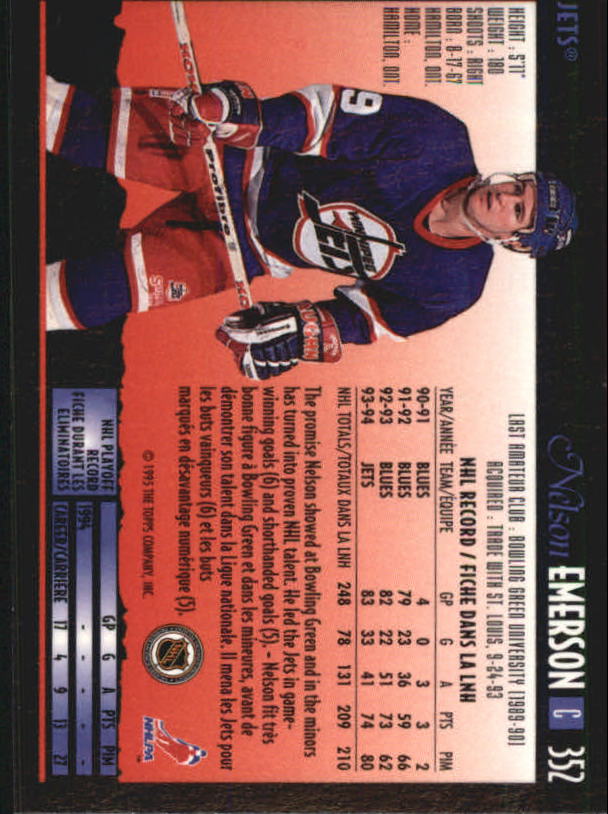 1994-95 O-Pee-Chee Premier - #496 Jimmy Waite