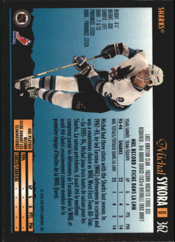 1994-95 O-Pee-Chee Premier - #496 Jimmy Waite