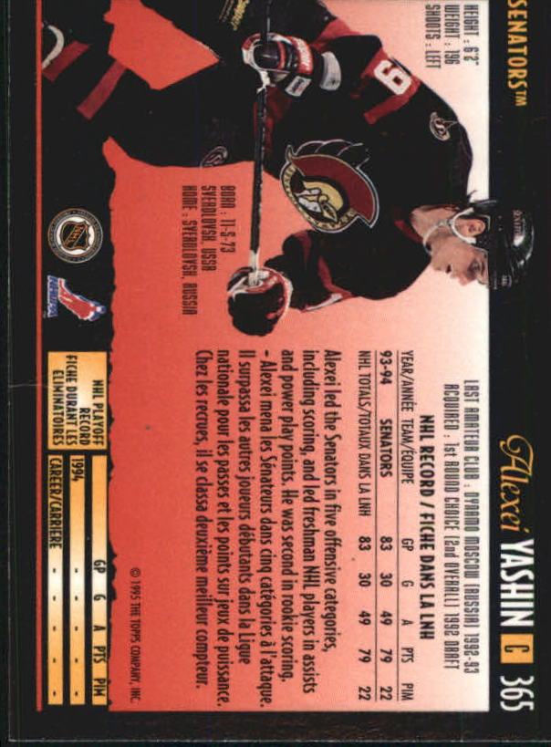 1994-95 O-Pee-Chee Premier - #496 Jimmy Waite