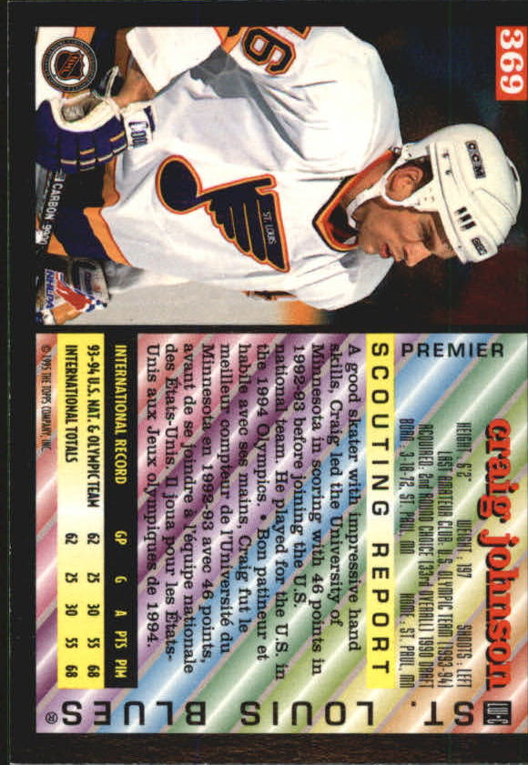 1994-95 O-Pee-Chee Premier - #496 Jimmy Waite