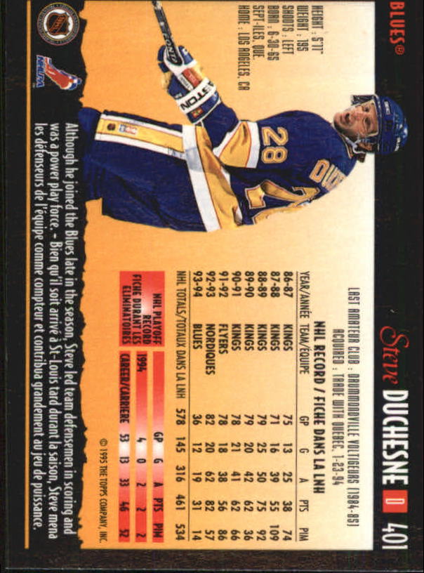 1994-95 O-Pee-Chee Premier - #496 Jimmy Waite