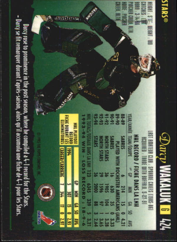 1994-95 O-Pee-Chee Premier - #496 Jimmy Waite