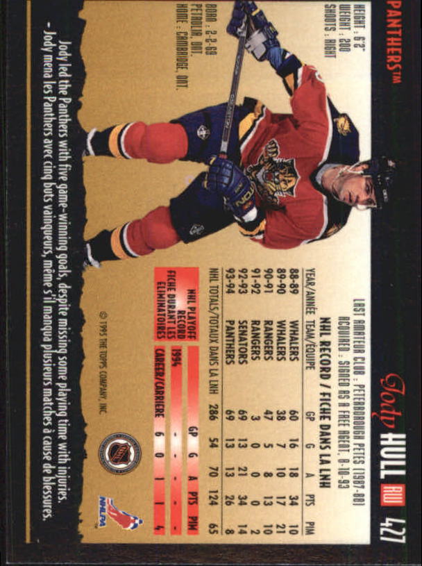 1994-95 O-Pee-Chee Premier - #496 Jimmy Waite