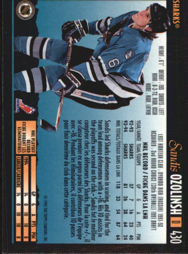 1994-95 O-Pee-Chee Premier - #496 Jimmy Waite