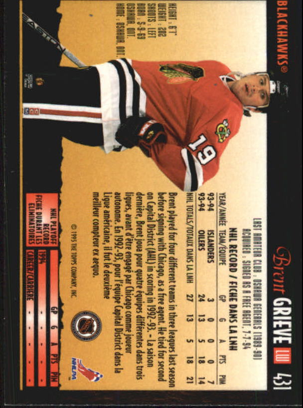 1994-95 O-Pee-Chee Premier - #496 Jimmy Waite