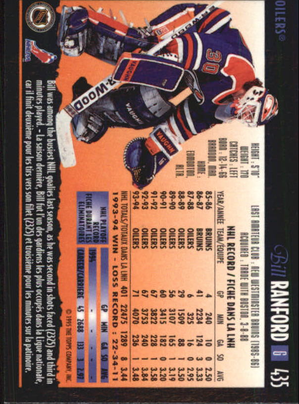 1994-95 O-Pee-Chee Premier - #496 Jimmy Waite