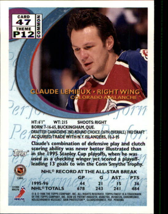 1995-96 Topps Finest - #141 Sandis Ozolinsh