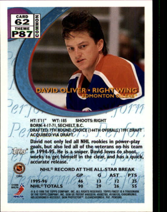 1995-96 Topps Finest - #141 Sandis Ozolinsh