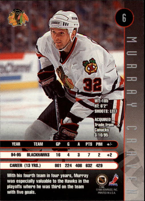 1995-96 Leaf Hockey Card #s 1-200 +Rookies (A6447) - You Pick - 10+ FREE SHIP - Picture 13 of 387