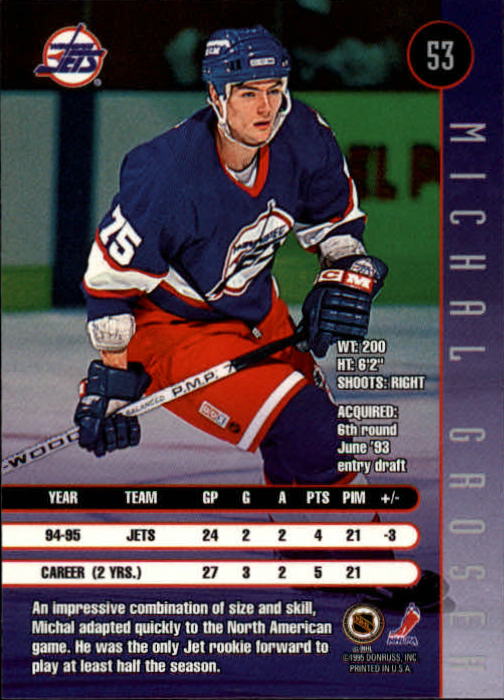1995-96 Leaf Hockey Card #s 1-200 +Rookies (A6447) - You Pick - 10+ FREE SHIP - Picture 105 of 387